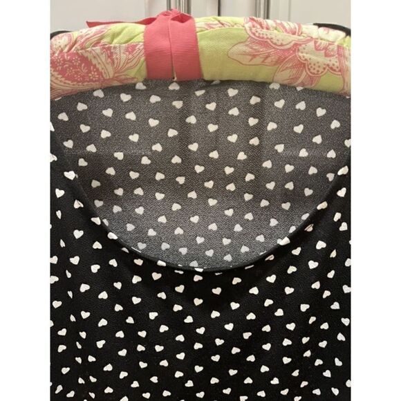 Adrianna Papell Women’s Black Flowy Tunic  Hearts  Sz 3X - Picture 2 of 10